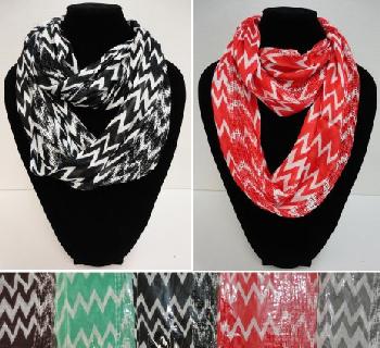 Fashion Infinity Scarf--Chevron